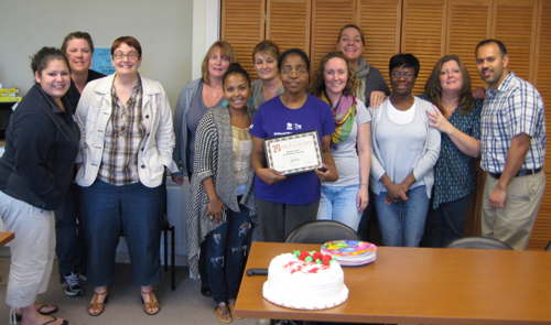 roxie_newburghstaff Roxie with most of our Newburgh staff.