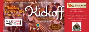 Dining Out for Life Westchester Kick-off