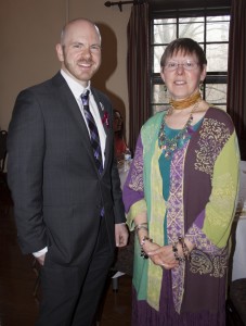 HVCS' J. Dewey with HVCS Board Member Cynthia Cannon Poindexter