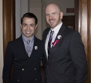 Project Runway's Viktor Luna and HVCS' J. Dewey