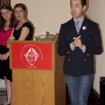 Project Runway's Viktor Luna spoke at HVCS' Dining Out for Life Westchester kick-off.