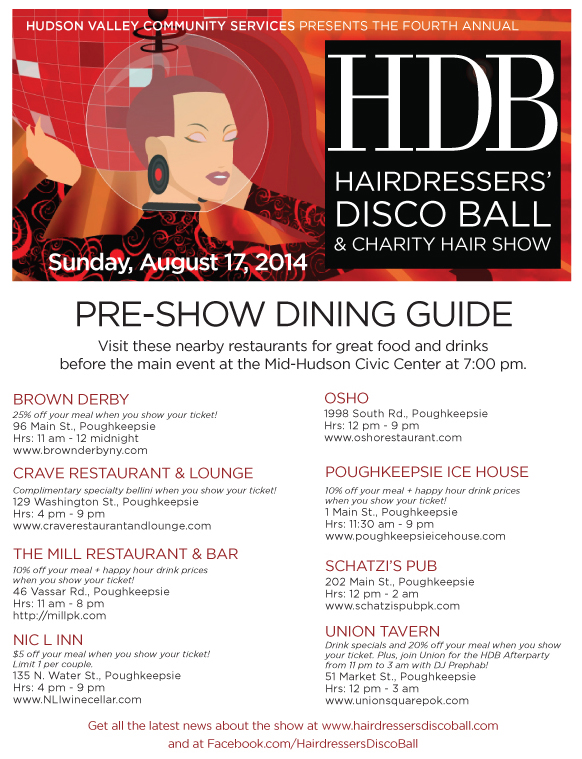 Hairdressers' Disco Ball Dining Guide