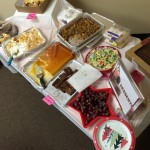 The dessert table at HVCS' Hawthorne holiday potluck