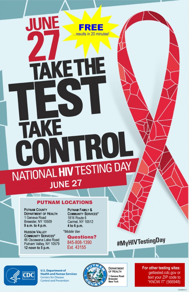 National HIV Testing Day - Putnam Schedule