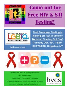 Walk-in HIV Testing on National Coming Out Day