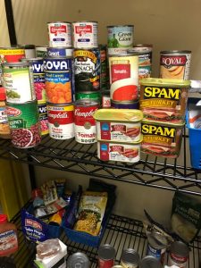 Canned goods collected by Otisville inmates in the PACE program