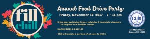 Fill Chill Annual Food Drive Party 2017