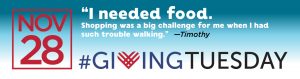 Giving Tuesday is on November 28, 2017