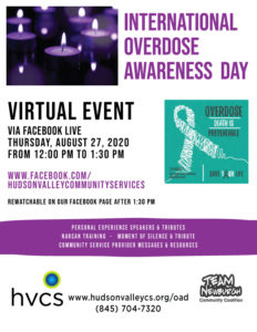International Overdose Awareness Day Virtual Event