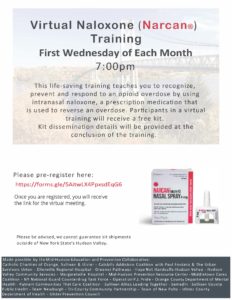 Regional Naloxone Training Monthly Flyer