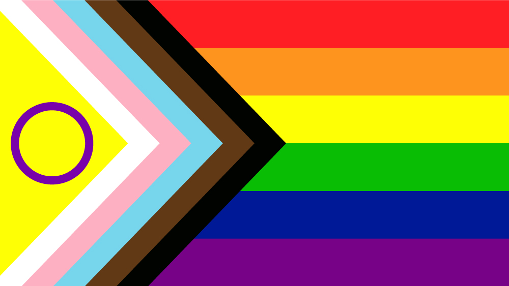 Progress flag with intersex community